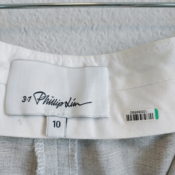 3.1 Phillip Lim Gray Virgin Wool Blend High Waisted Pants Sz 10 Quiet Luxury - Picture 6 of 11